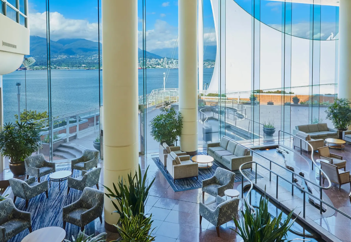 Waterfront lounge at Canada Place, Vancouver